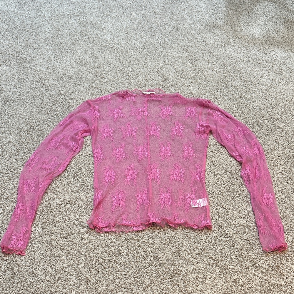 Pink Lace Top